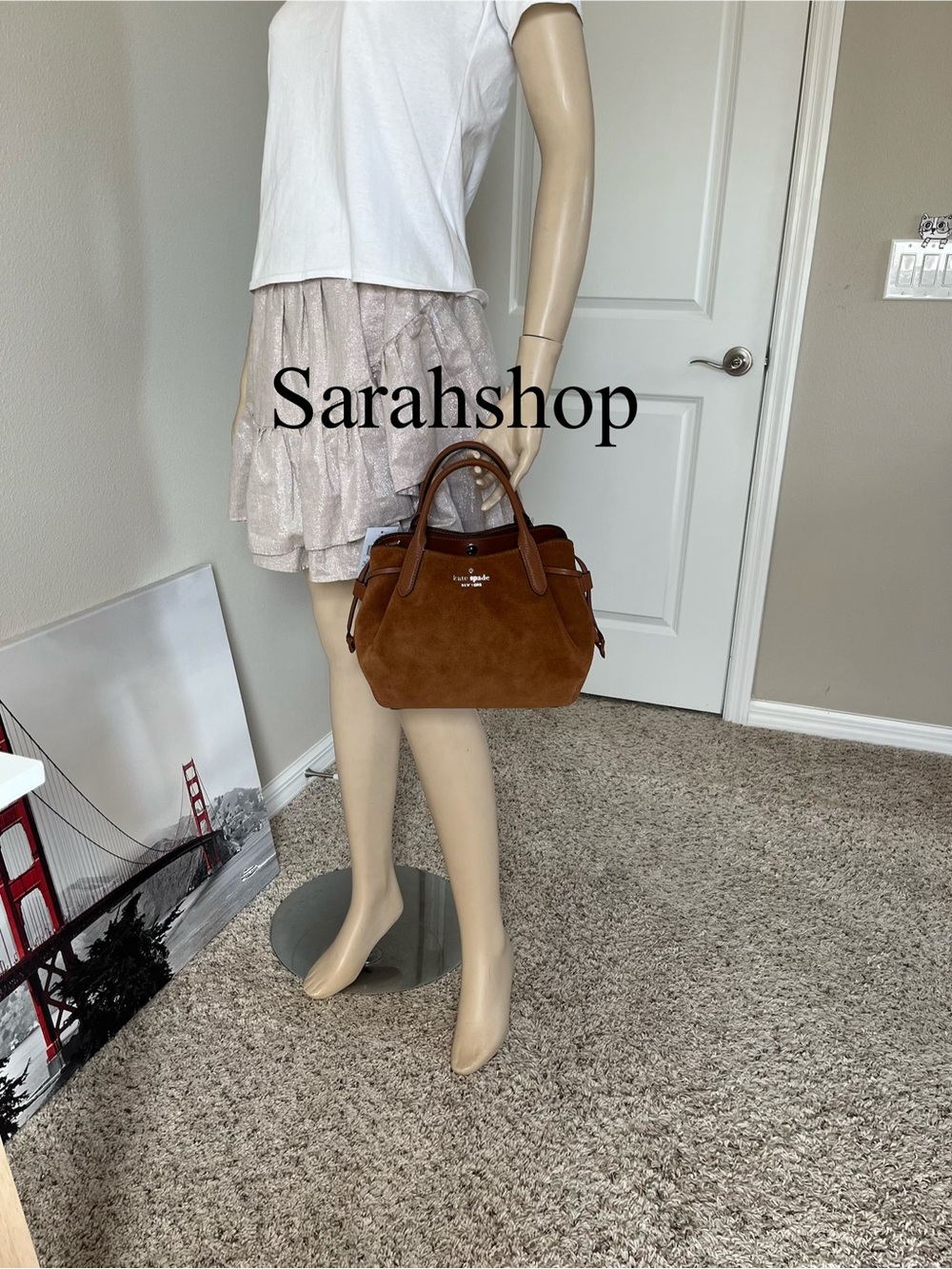 ♠️Kate Spade Dumpling Suede Satchel - Picture 7 of 11